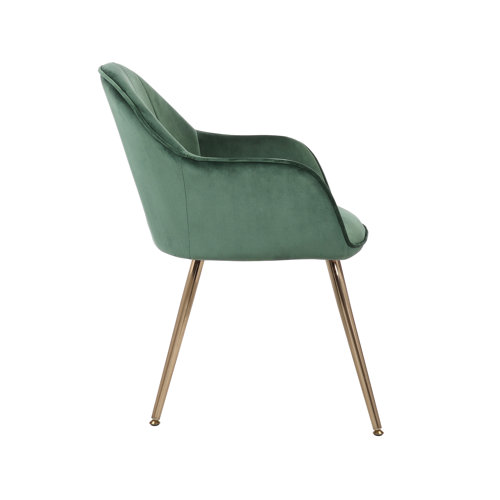 Etta Avenue™ Julian Velvet Solid Back Arm Chair & Reviews Wayfair